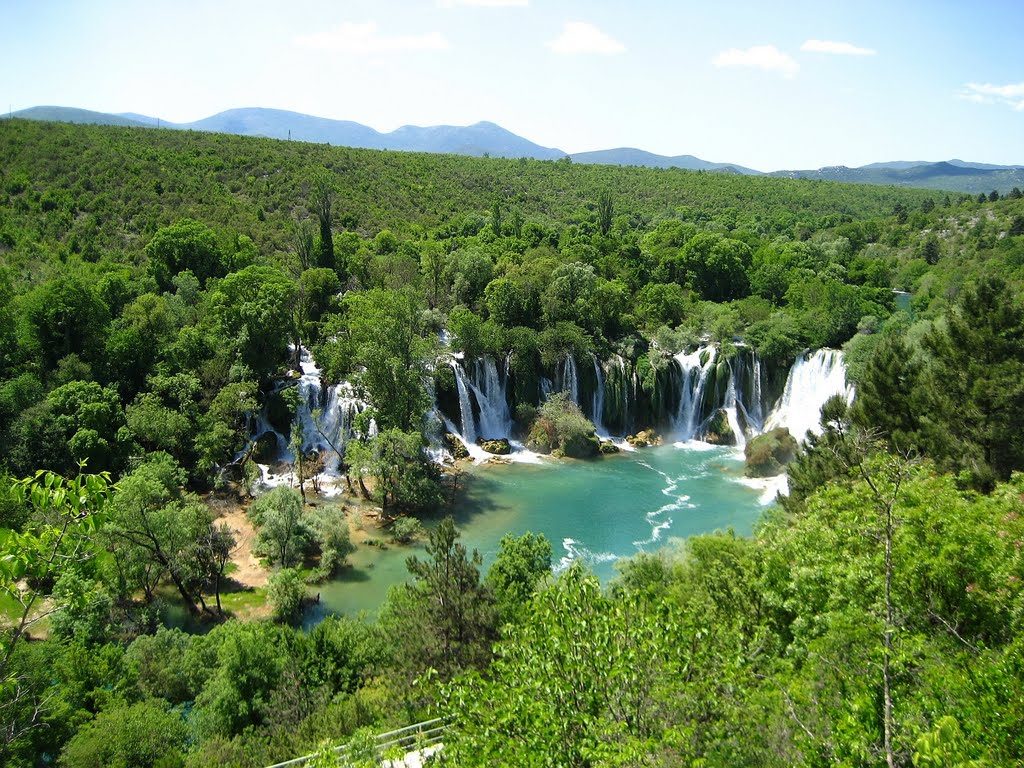 Kravice waterval, natuurwonder in Herzegovina, Bosnië en Herzegovina