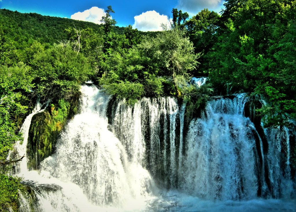Watervallen van Martin Brod, Una Nationaal Park, Bosnië en Herzegovina